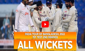 All Wickets || Bangladesh vs India || 2nd Innings || 1st Test || India tour of Bangladesh